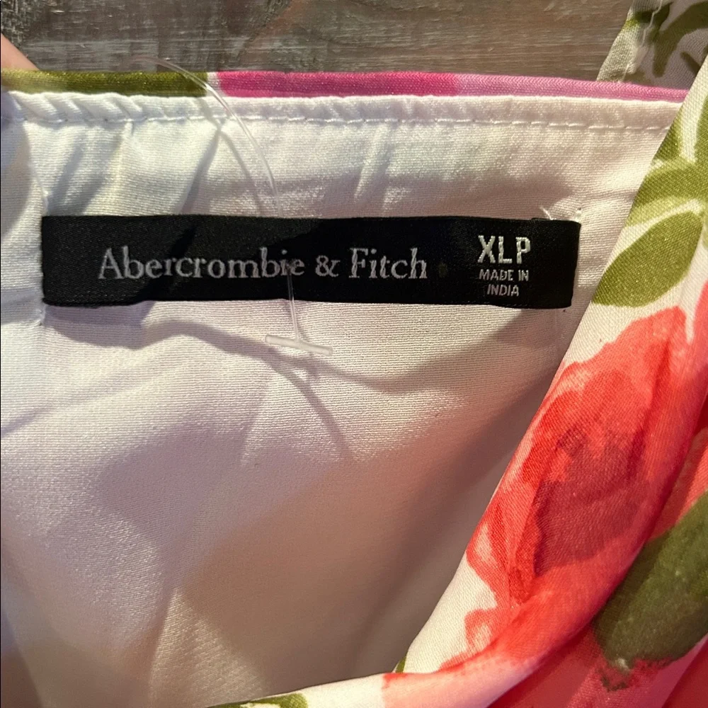 New Abercrombie & Fitch Pink and Green Floral Dress size XL P
